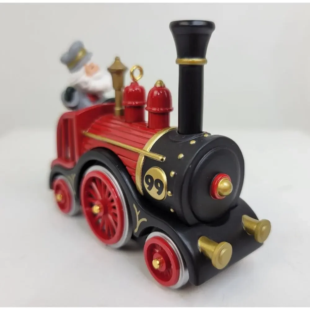 Hallmark Keepsake 1999 Jolly Locomotive Ornament Santa Die Cast Metal NEW in Box